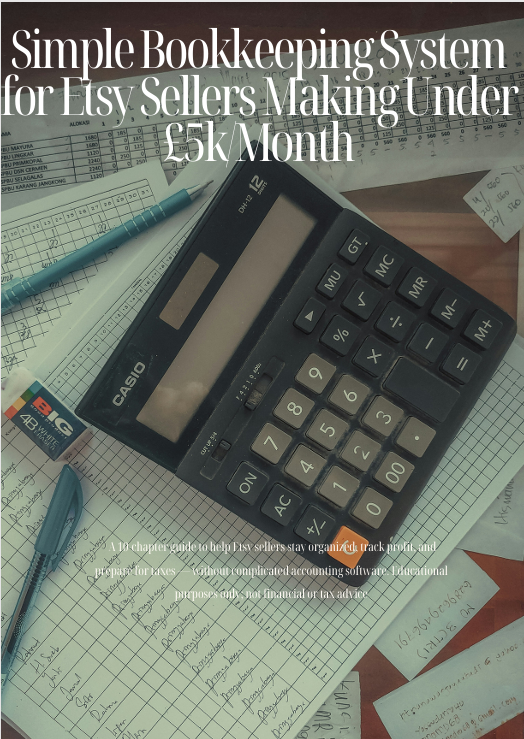 Simple Bookkeeping System for Etsy Sellers Under £5k/Month